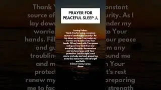 Pray this every night before you sleep | prayer for peaceful sleep #prayer #god #faith