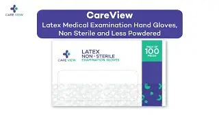 Disposable Latex Medical Examination Hand Gloves from Care View