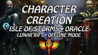 Shroud Of The Avatar Character Creation &bull; Isle Of Storms &bull; Oracle &bull; Lunar Rift &bull; Offline Mode