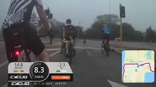 Bike Ride in Fog