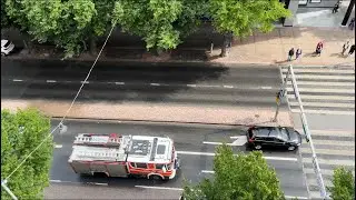 Fire engine PH201 responding in Lahti, Finland - P&auml;ij&auml;t-H&auml;me Rescue Department