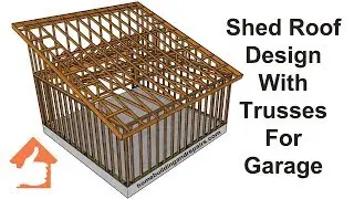 Shed Roof Using Engineered Trusses for Two-Car Garage - Design and Building Ideas