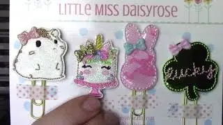 Etsy Haul! Planner Clips from Little Miss Daisyrose!