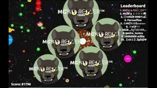 AGARIO || World Record || 81Kmass || Clan MGR!