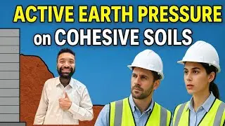 ACTIVE EARTH PRESSURE in COHESIVE SOILS/Earth Pressure (Part 4)