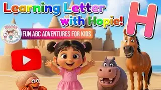 Learning Letter H with Hopie! 🦛✨ | Fun ABC Adventure for Kids