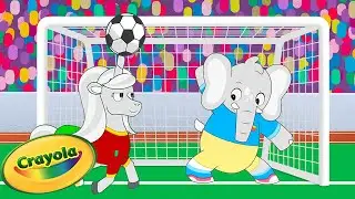 Big Soccer Final! ⚽️ Crayola Scribble Scrubbie Pets | Cartoons for Kids
