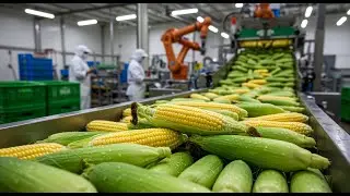 Corn Milk Factory | Full Production Process from Corn to Packaging