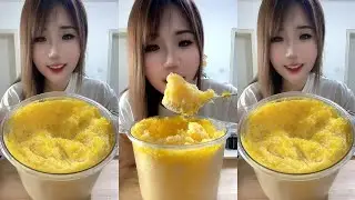 ASMR SHAVED ICE EATING / ICE EATING