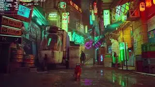 Stray - Midtown - RX 6650 XT + Ryzen 5 5600x - 1080p - Max Settings