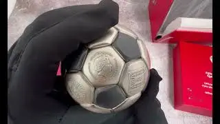 2022 3 oz Silver FIFA World Cup Qatar - Soccer Ball Spherical Coin Solomon Islands .999 Fine