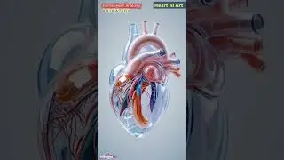 Human Heart Animation | Cardiac Anatomy | Heart AI Art | 286