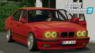 FS22 - BMW 5-Series E34 - NEW CAR MOD for Farming Simulator 2022 ROLEPLAY Download