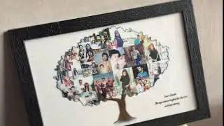 Tree shaped photo collage frame | vasu colour lab | andhrapradesh| personalized/customized gifts