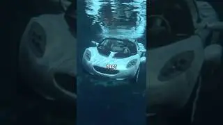 This CAR actually drives underwater!? #underwater #amphibiousvehicle #electriccar