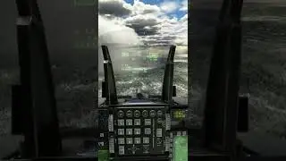 F16 Viper Cockpit Storm Flying