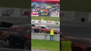Nostalgia Funny Cars drag racing at US 131 Dragway