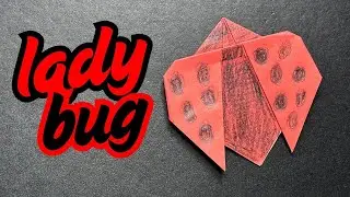 🐞 Fold a Paper Ladybug in 5 Minutes!