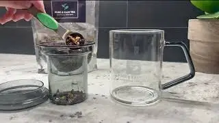 Elevate Your Tea Experience: Pure & Easy Tea Borosilicate Glass Tea Infuser Mug