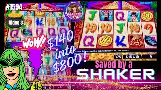 SAVED by SHAKING RANDOM Bonus $140 into $800 VID 3 at Tulalip #triplefortunedragonrising #slots