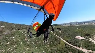 Practice Drouge chute landing. Split views