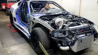 BoostX g45-1500 Th400 Supra on wastegate - 529whp on 15psi