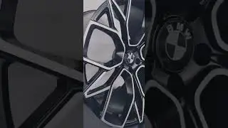 Custom bmw staggered wheels, black machined face rims manufactured with 12000 tons forging