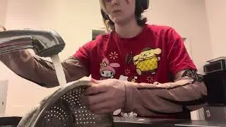 proving that non-binary people can do the dishes