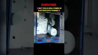 😈REAL POWER OF ELECTROSTATIC CHARGE😈🔥#shorts #charge #experiment #electrostaticharge #science #viral