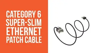 CAT6a Super Slim Ethernet Patch Cable | FireFold