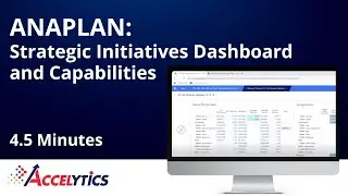 Strategic Initiatives Dashboard in Anaplan - Financial Planning Experts at Accelytics Consulting