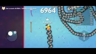 Wormate.io funny Epic Gameplay #1# BIGGEST SNAKE TOP SLITHER snake online game || lemba wela snake .