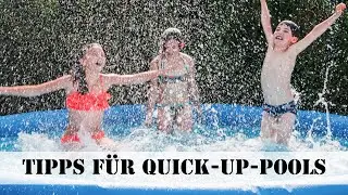 Quick up Pool: G&uuml;nstig mit Wasser f&uuml;llen