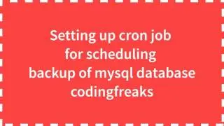 How to periodically backup MySQL Automatically