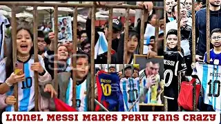 Lionel Messi makes Peru fans crazy | Messi Mania in Peru