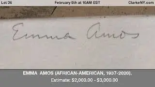 EMMA  AMOS (AFRICAN-AMERICAN, 1937-2020).