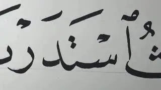حوار الحبر والقلم والورق في خط النسخ مع الأستاذ زكي الهاشمي