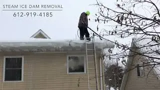 Steam Ice Dam Removal