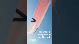 Pl&ouml;tzlich ist der Gleitschirm weg