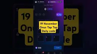 19  November Onus Tap Tap Daily code #onusdailycode #shorts #shortsfeed