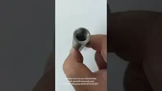 stainless steel power sintered porous filter tube with thread