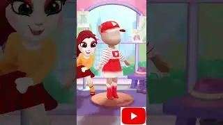You Tube Icon cosplay makeover by Talking Angela #talkingangela2 #youtube