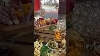 Wedding Cocktail Hour Grazing Table #charcuterie #grazing #wedding #bridal #catering #cocktail