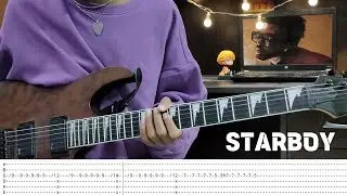 Starboy | Electric Guitar Cover | The Weeknd ft. Daft Punk | Guitar Tabs | Tabs