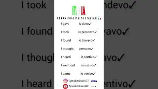 Italian Seekhna | Day 3 | Daily Italian Practice for Beginners #languagelearning