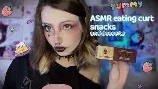 ASMR eating curt snacks and desserts (♡﹃♡) АСМР ем глазированные сырки и десерты