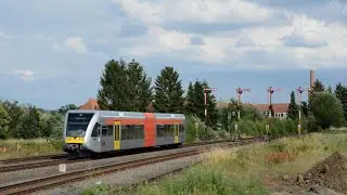 HLB Gtw 2/6 (BR 646), Formsignale und alte Bahnh&ouml;fe auf der Lahn-Kinzig-Bahn (KBS 631)