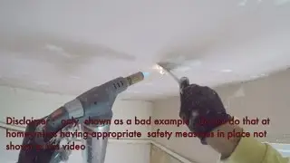 Polystyrene tiles removal, easy quick tile glue removal