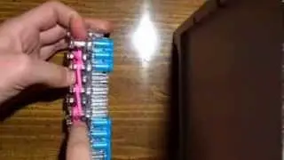 Rainbow loom breast cancer ribbon charm