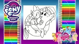 My little pony | twilight sparkle coloring | coloring for kids | coloring pages |learn colors winter